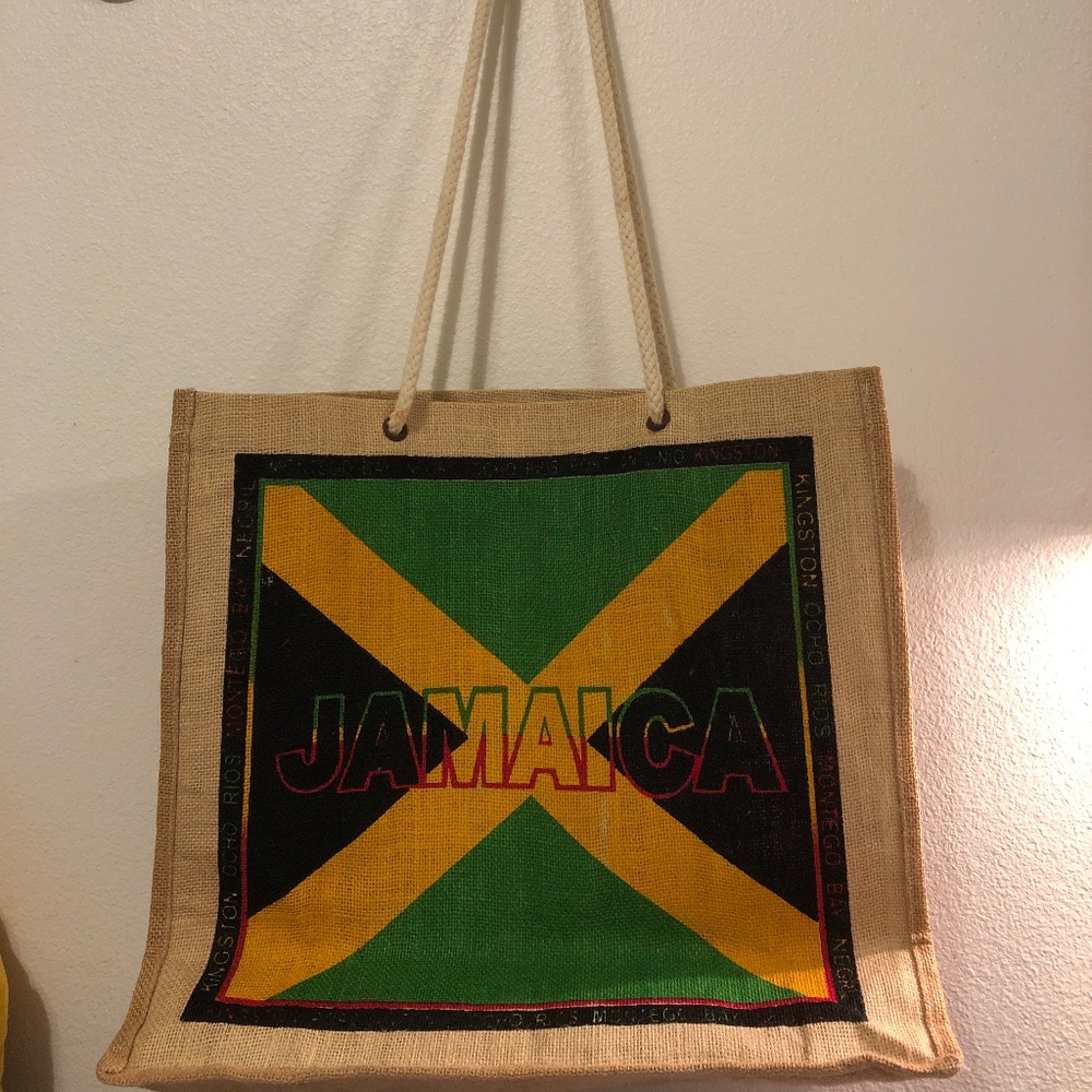 JAMAICA Burlap Tote